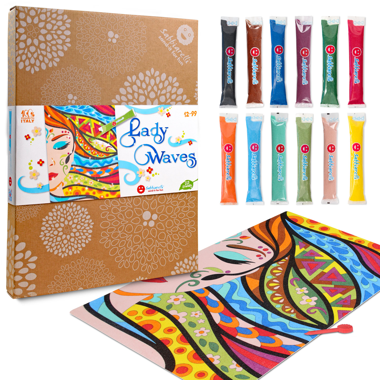 Lady Waves – peščena pobarvanka za odrasle