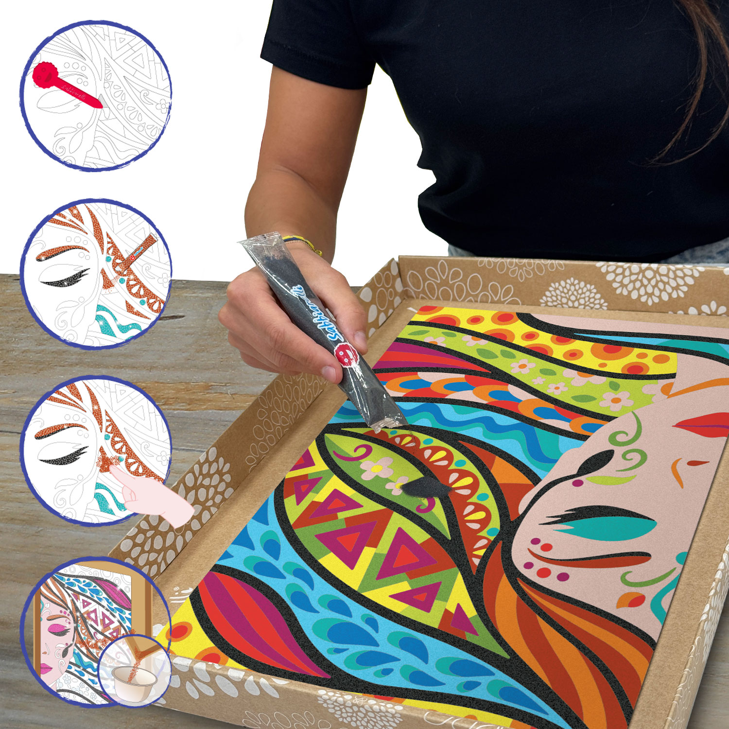 Sabbiarelli Lady Waves – ustvarjalni set za odrasle