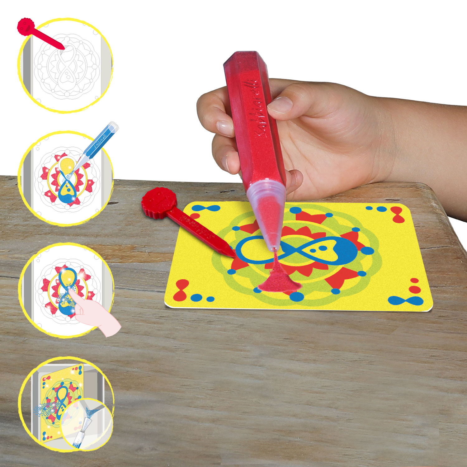 Mandala risbe – ustvarjanje s peskom